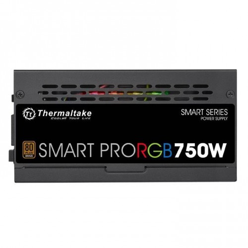 Блок питания Thermaltake ATX 750W SMART PRO RGB 80+ Bronze с 9xSATA и 140mm вентилятором - Надежность и стиль для вашего ПК