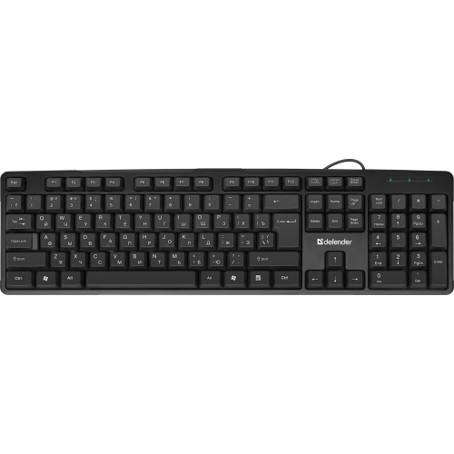 Defender Проводная клавиатура Next HB-440 RU,черный,полноразмерная USB Defender