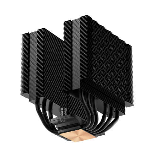 Кулер для процессора/ CPU Cooler PCCooler RT620 PRO BK (250W, 4-pin PWM, 153mm, Al/Cu, 6x6mm, 2x120mm, 73.32CFM, 34.9dBA, 2200RPM, S: 1851/1700/1200/115X, AM5/AM4, black) PcCooler