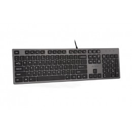 Клавиатура A4Tech KV-300H серый/черный USB slim