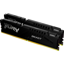 Память оперативная/ Kingston 32GB 6400MT/s DDR5 CL32 DIMM (Kit of 2) FURY Beast Black EXPO