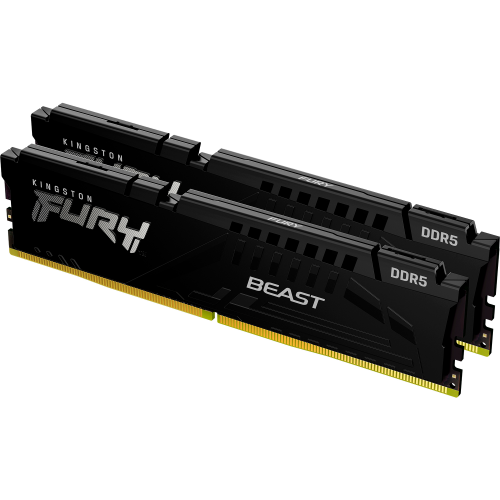 Купить оперативную память Kingston 32GB DDR5 6400MT/s CL32 DIMM (2 шт) FURY Beast Black EXPO - Высокая производительность для вашего ПК