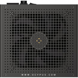 Блок питания ПК/ Power Supply Ocypus Iota P750, Model P750-GF, 750W 80+ Gold (ATX, 3.1, Full modular, 1x24(20+4)pin, 2xCPU 8(4+4)pin, 3xPCIe*2 8(6+2)pin, 1x12V-2x6, 8xSATA3 , Active, 120x120mm, 150x140x86mm, APFC, black)