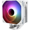 Кулер для процессора/ CPU Cooler Thermalright Assassin Spirit 120 Vision ARGB White (4-pin PWM, LED temp., 154mm, Al/Cu, 4x6mm, ARGB, 1x120mm, 66.17CFM, 25.6dBA, 1500RPM, S: 1851/1700/1200/115X, AM5/AM4, white) Thermalright