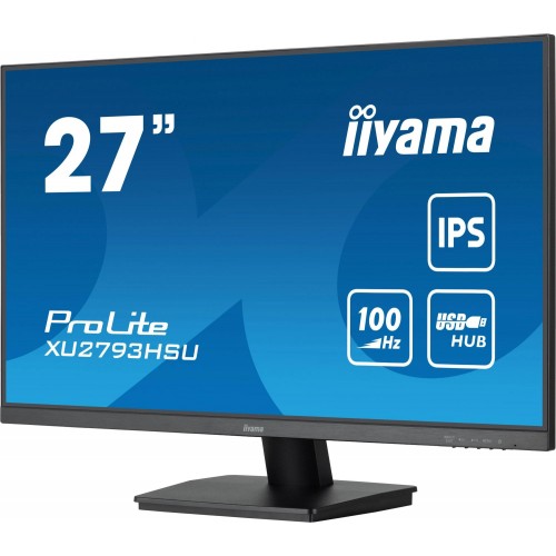 Монитор Iiyama 27" ProLite XU2793HSU-B6 черный IPS LED 1ms 16:9 HDMI M/M матовая 250cd 178гр/178гр 1920x1080 100Hz DP FHD USB 3.8кг