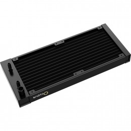 Система жидкостного охлаждения/ Water Cooling System Ocypus Iota L24 BK (280W, 240mm, LED temp, Black, ARGB Pump, Fans: 2x120mm, 77CFM, 2000RPM/ Pump height 65mm, 27dBA, 3100RPM, Rad thickness 27mm/ S: 1851, 1700, 1200, 115X, AM5, AM4)