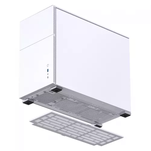Корпус Mini-Tower JONSBO D31 STD: Белый компьютерный кейс без вентилятора с USB-A 3.2 и USB-C 3.2 для mATX, mDTX, mITX