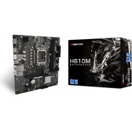 Материнская плата Biostar H610MS Soc-1700 Intel H610 2xDDR4 mATX AC`97 8ch(7.1) GbLAN RAID+HDMI+DP [H610MS]