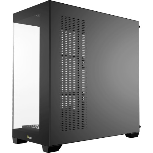 Корпус ПК Ocypus Gamma C72 BK - Midi-Tower без блока питания, поддержка ATX/mATX/mITX, черный, 2xUSB-A 2.0 + 1xUSB-A 3.0