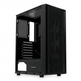 Корпус без блока питания/ Case HSPD M530, Mesh Mid Tower, Black, TG, 0.4 SPCC, no fans ATX, mATX, mITX 155/290/200mm 2x2.5", 2x3.5", 7xPCI 1xUSB-A 3.0, 2xUSB-A 1.0 335x193x445mm