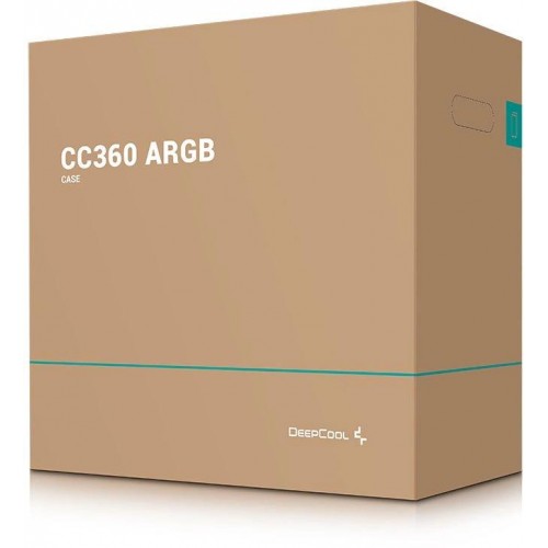 Корпус Deepcool CC360 ARGB черный mATX с поддержкой 5 вентиляторов 120мм и 4 вентиляторов 140мм
