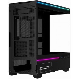Корпус без блока питания/ Case Thermalright M10 Vision, Mini-Tower, TG, LCD, ARGB, no fans, 2xUSB-A 3.0, 1xUSB Type-C, mATX, mITX Black
