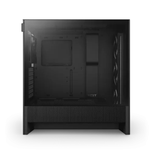 Корпус без блока питания/ Case NZXT H5 Flow RGB, Midi-Tower, TG, 3x120mm RGB + 1x120mm, 1xUSB-A 3.2 + 1xUSB-C 3.2, E-ATX, ATX, mATX, mITX Black NZXT