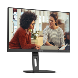 AOC 24E3QAF 23.8'', 1920x1080, IPS, 75hz, 20M:1, 300cd, 4ms, VGA, HDMI 1.4, DP 1.2, Speakers, H. adj 150mm, pivot, VESA, 3Y, Black