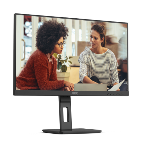 AOC 24E3QAF 23.8'', 1920x1080, IPS, 75hz, 20M:1, 300cd, 4ms, VGA, HDMI 1.4, DP 1.2, Speakers, H. adj 150mm, pivot, VESA, 3Y, Black AOC