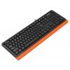 Клавиатура A4Tech FKS10 USB черный/оранжевый с подставкой для запястий и кабелем 1.5м - идеальный выбор для комфорта и стиля