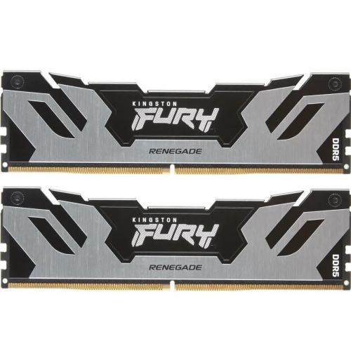 Купить оперативную память Kingston 96GB 6400MT/s DDR5 CL32 DIMM (Kit of 2) FURY Renegade Silver XMP для максимальной производительности компьютера