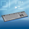 Клавиатура Оклик 480M USB Slim Multimedia черный/серый, 1.5м - идеальный выбор для комфортной работы и игр