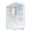 Корпус без блока питания/ Case HSPD F510, Panoramic Mid Tower, White, TG, 0.5 SPCC, 3x120mm ARGB (FNW010) ATX, mATX, mITX 180/280/160mm 1x2.5", 1x3.5", 7xPCI 2xUSB-A 3.0 356x218x467mm HSPD