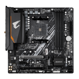 Материнская плата Gigabyte B550M AORUS ELITE AX Soc-AM4 AMD B550 4xDDR4 mATX AC`97 8ch(7.1) GbLAN RAID+DVI+HDMI
