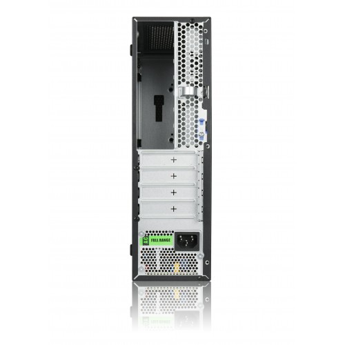 Корпус Foxline FL-1004-TFX230B с блоком питания 230W и охлаждающим вентилятором - mATX, черный, 85+ Bronze, 2xUSB 3.0