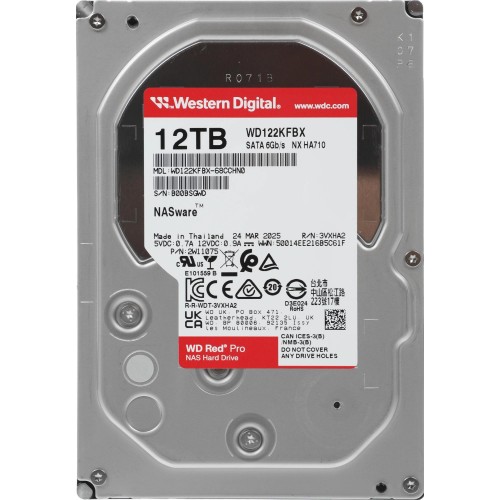 Жесткий диск WD Red Pro 12TB SATA-III 7200rpm для NAS с 512Mb кэш-памятью