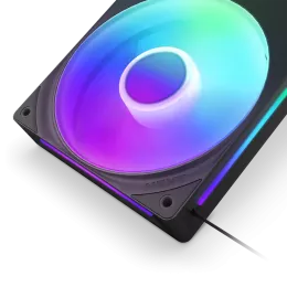 Кулер для корпуса ПК/ Case Cooler NZXT F360 RGB Core (120x120x25mm, 4-pin PWM, RGB, 75.12CFM, 30dBA, 2400RPM, Black, Single-Frame RGB Fan Unit)