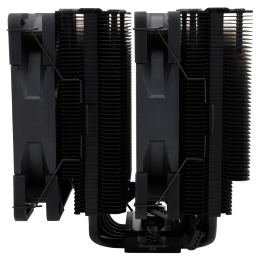 Кулер для процессора/ CPU Cooler Thermalright Peerless Assassin 120 Black (4-pin PWM, 157mm, Ni/Cu, 6x6mm, 2x120mm, 66.17CFM, 25.6dBA, 1550RPM, S: 2011, -3, 2066, 1200, 1700, 1851, 115x, AM4, AM5, black)