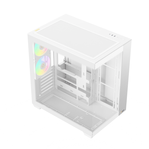Корпус ПК Ocypus Delta C74 WH ARGB: Midi-Tower с 2x120mm ARGB, USB-A 3.0 и USB-C 3.1 для ATX, mATX, mITX