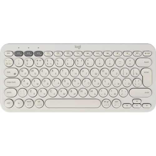 Клавиатура Logitech K380 OFF-WHITE: Беспроводная Bluetooth, Поддержка Мульти-Устройств