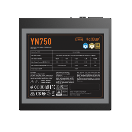 Блок питания ПК/ Power Supply PCCooler, 750W 80+ Gold (ATX, 3.1, PCIe 5.1 600W, Full modular, 1x24(20+4)pin 550mm, 2xCPU 8(4+4)pin 650mm, 3xPCIe 8(6+2)pin 500mm, 1x12V(2x6) 12+4pin 650mm, 3xSATA*3+MOLEX4pin*1 450+120+120+120mm , Active, 135x135mm, 150x150