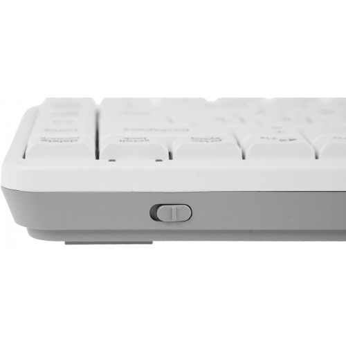 Клавиатура A4Tech FBK11 белый/серый - Беспроводная USB BT/Radio Slim для Комфорта и Стиля