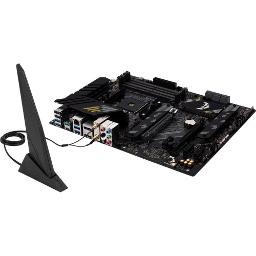 Купить материнскую плату Asus TUF GAMING B550-PLUS WIFI II для AMD AM4 – 4xDDR4, 2.5G, RAID, HDMI, DP