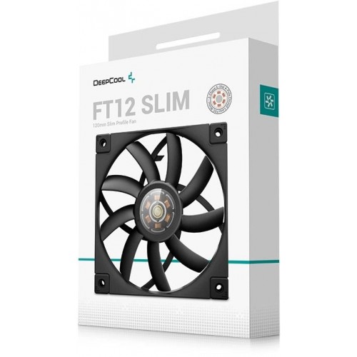 Купить вентилятор Deepcool FT12 Slim 120x120x15 мм черный 4-pin 25.6 дБ - надежное охлаждение для вашего корпуса