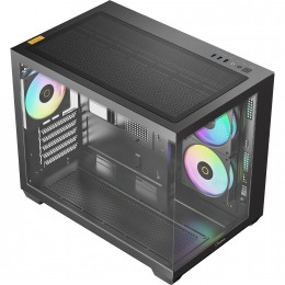 Корпус ПК без блока питания/ Case Ocypus Gamma C54 BK ARGB, Midi-Tower, TG, 3x120mm ARGB, 1xUSB-A 3.0 + 2xUSB 2.0, mATX, mITX Black