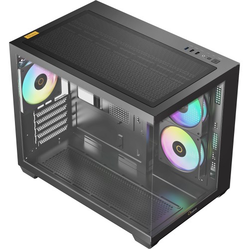 Корпус ПК Ocypus Gamma C54 BK ARGB: Midi-Tower с 3x120mm ARGB и USB 3.0 для mATX и mITX