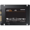 Твердотельный накопитель/ Samsung SSD 870 EVO, 4000GB, 2.5" 7mm, SATA3, 3-bit MLC, R/W 560/530MB/s, IOPs 98 000/88 000, DRAM buffer 4096MB, TBW 2400, DWPD 0.33 (12 мес.) Samsung Electronics