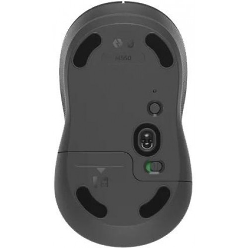 Мышь Logitech M550 темно-серый/серый оптическая 4000dpi silent беспров. BT/Radio USB для ноутбука 3but (910-007446)
