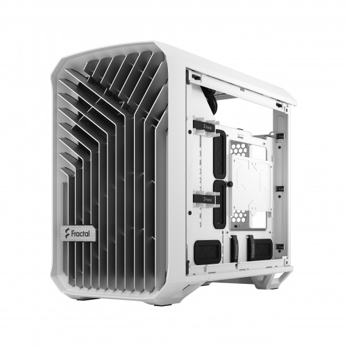 Корпус ПК без блока питания/ Case Fractal Design Torrent Nano TG Clear Tint, Mini-Tower, 1x180mm, 2xUSB-A 3.0 + 1xUSB 3.2 Type-C, mDTX, mITX White Fractal Design