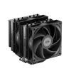 Кулер для процессора/ CPU Cooler PCCooler RT620 PRO BK (250W, 4-pin PWM, 153mm, Al/Cu, 6x6mm, 2x120mm, 73.32CFM, 34.9dBA, 2200RPM, S: 1851/1700/1200/115X, AM5/AM4, black) PcCooler