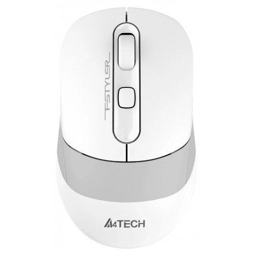 Оптическая беспроводная мышь A4Tech Fstyler FB10C в белом/сером цвете - 2000dpi, Bluetooth и USB, 4 кнопки