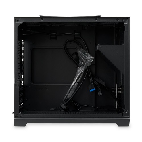 Корпус без блока питания/ Case HSPD M211, Mesh Mini-tower, Black, TG, 0.7 SPCC, no fans,mATX, mITX, 175/330/150mm, 2x2.5", 1x3.5", 4xPCI, 2xUSB-A 3.0, ARGB strip, 336x211x350mm HSPD