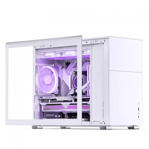Корпус Mini-Tower JONSBO D31 STD: Белый компьютерный кейс без вентилятора с USB-A 3.2 и USB-C 3.2 для mATX, mDTX, mITX