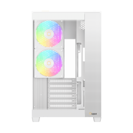 Корпус ПК без блока питания/ Case Ocypus Delta C74 WH ARGB, Midi-Tower, TG, 2x120mm ARGB, 2xUSB-A 3.0 + 1xUSB-C 3.1, ATX, mATX, mITX White