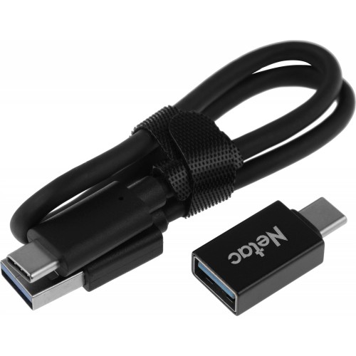 Накопитель SSD Netac USB-C 2Tb NT01ZSLIM-002T-32BK Z Slim 1.8 черный - Быстрая и надежная память для ваших данных