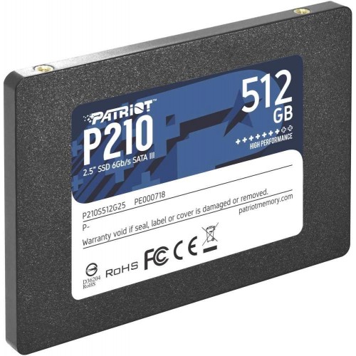 Купить твердотельный накопитель Patriot SATA-III 512GB P210S512G25 2.5 — высокая скорость и надежность для вашего ПК