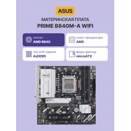 Материнская плата/ PRIME B840M-A WIFI