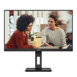 AOC 24E3QAF 23.8'', 1920x1080, IPS, 75hz, 20M:1, 300cd, 4ms, VGA, HDMI 1.4, DP 1.2, Speakers, H. adj 150mm, pivot, VESA, 3Y, Black