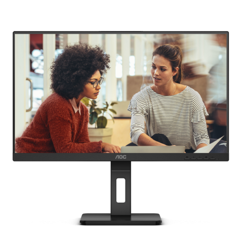 AOC 24E3QAF 23.8'', 1920x1080, IPS, 75hz, 20M:1, 300cd, 4ms, VGA, HDMI 1.4, DP 1.2, Speakers, H. adj 150mm, pivot, VESA, 3Y, Black AOC