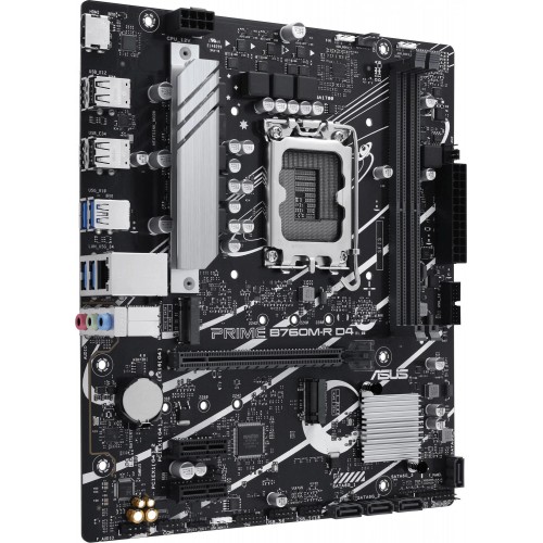 Материнская плата Asus PRIME B760M-R D4 для Intel 1700, 2xDDR4, mATX, 8ch, 2.5G, HDMI - Высокая производительность и надежность